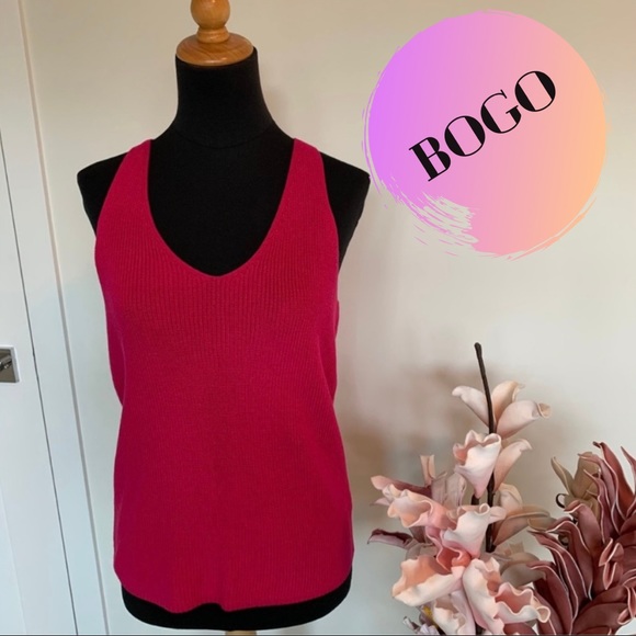Ralph Lauren pink knit tank top size M